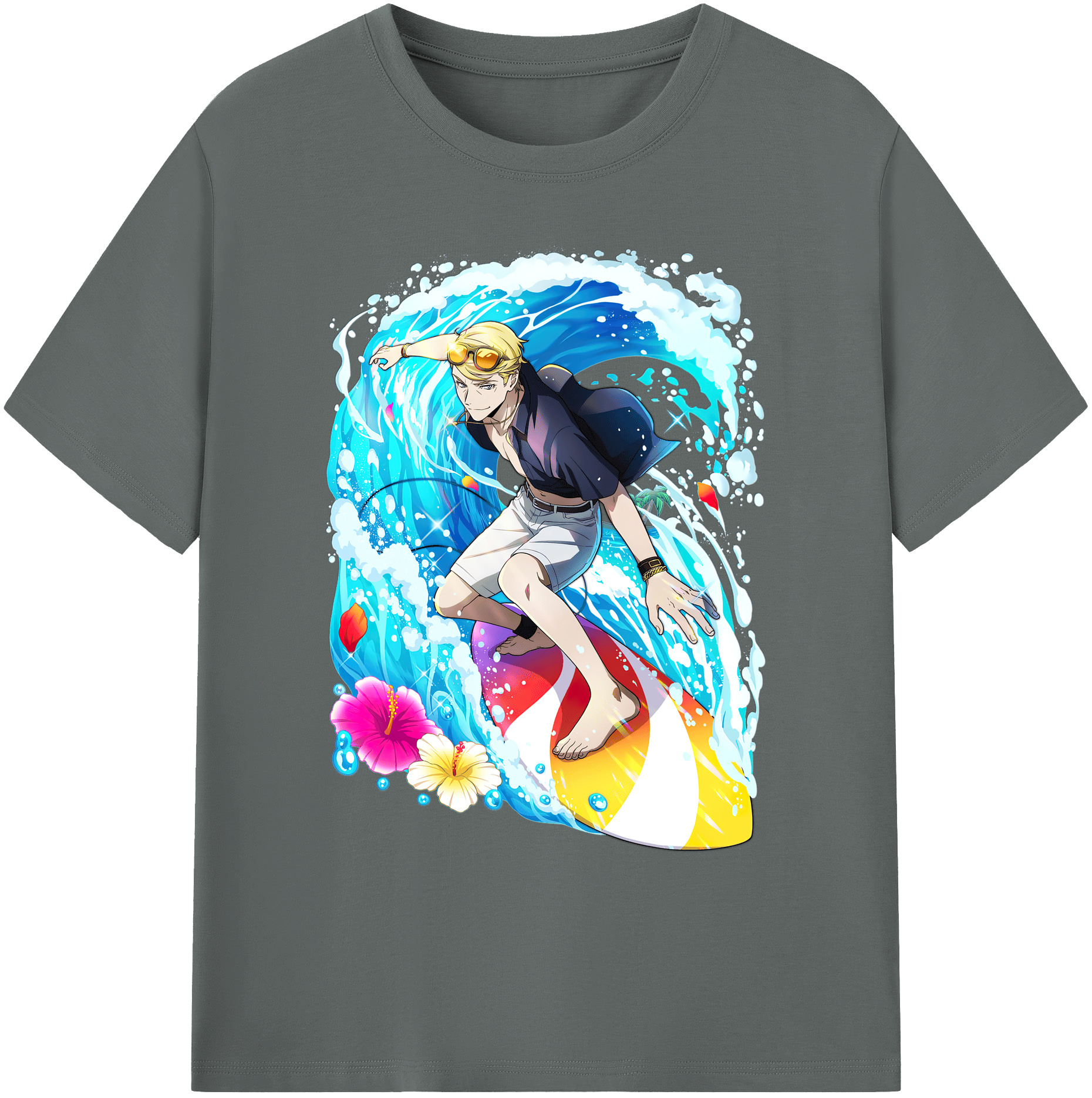 （画像用） 文豪ストレイドッグス Bungo Stray Dogs 綿100％ メンズ半袖Tシャツ｜肌触りやわらか＆通気性